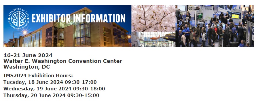 Intl Microwave Symposium Show- IMS 2024(图1) Intl Microwave Symposium Show- IMS 2024(图1)